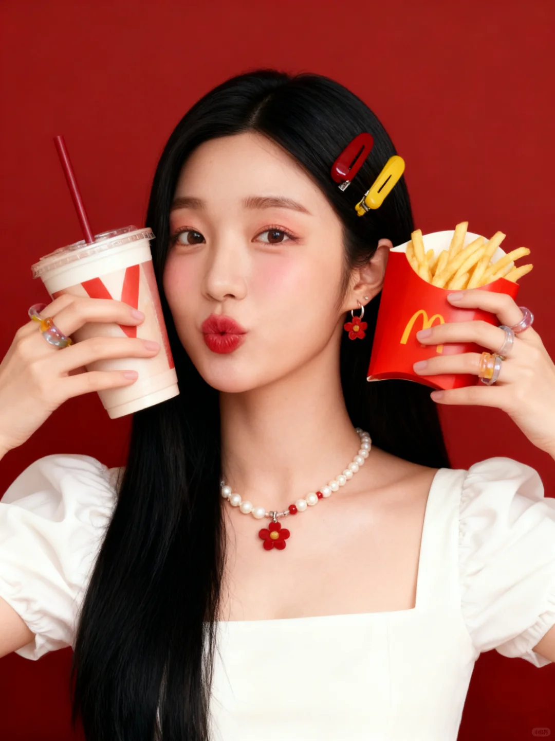 首创|0成本多巴胺🍟麦门写真(附提示词)