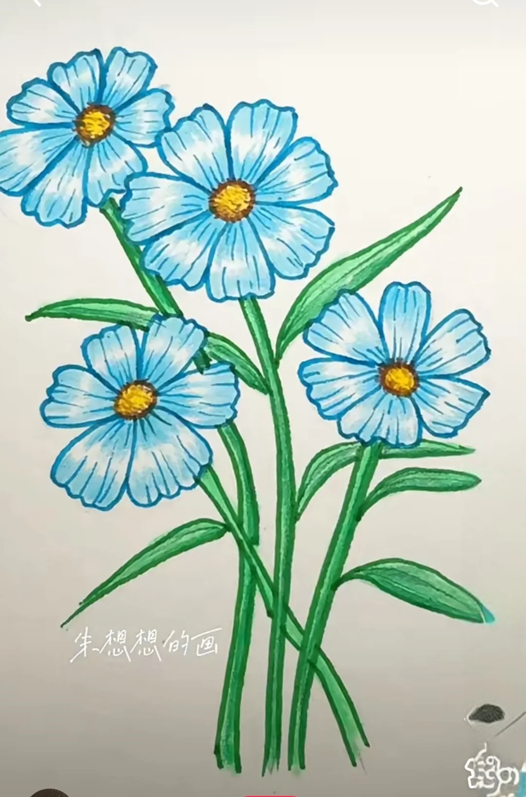 三年级美术下册《娇艳的花》作品欣赏