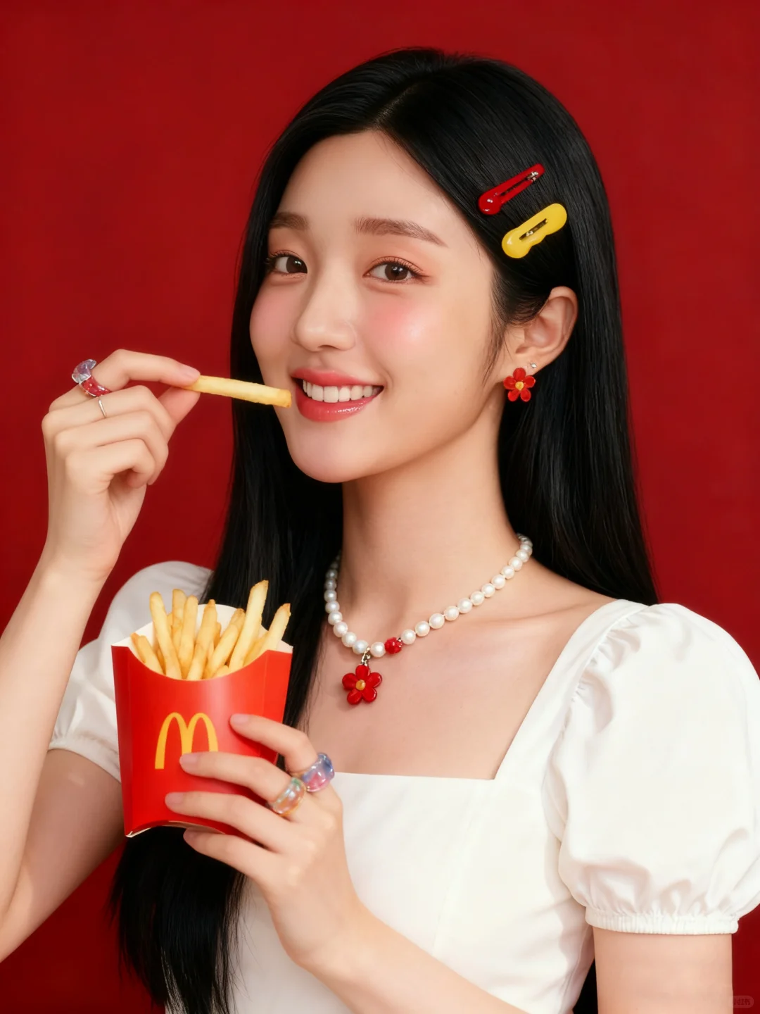 首创|0成本多巴胺🍟麦门写真(附提示词)