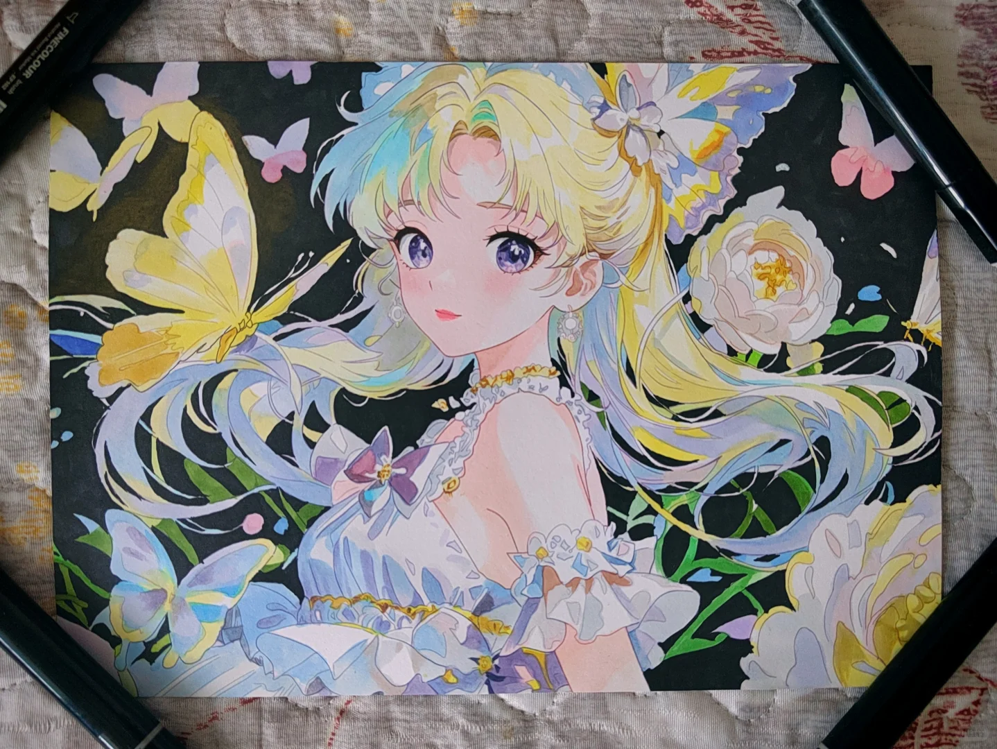 月野兔 水冰月 美少女战士马克笔手绘