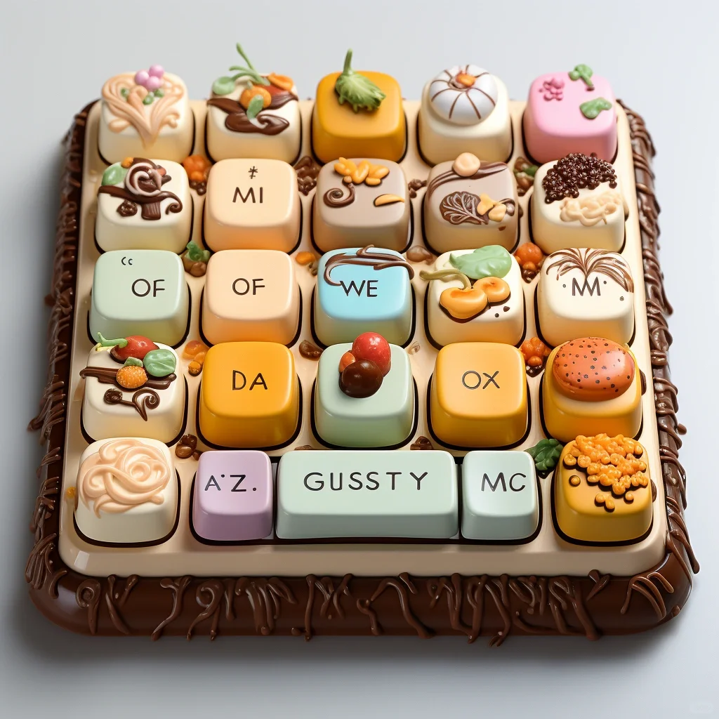 超触感甜点键盘:随时“点”下午茶☕甜点️🍰