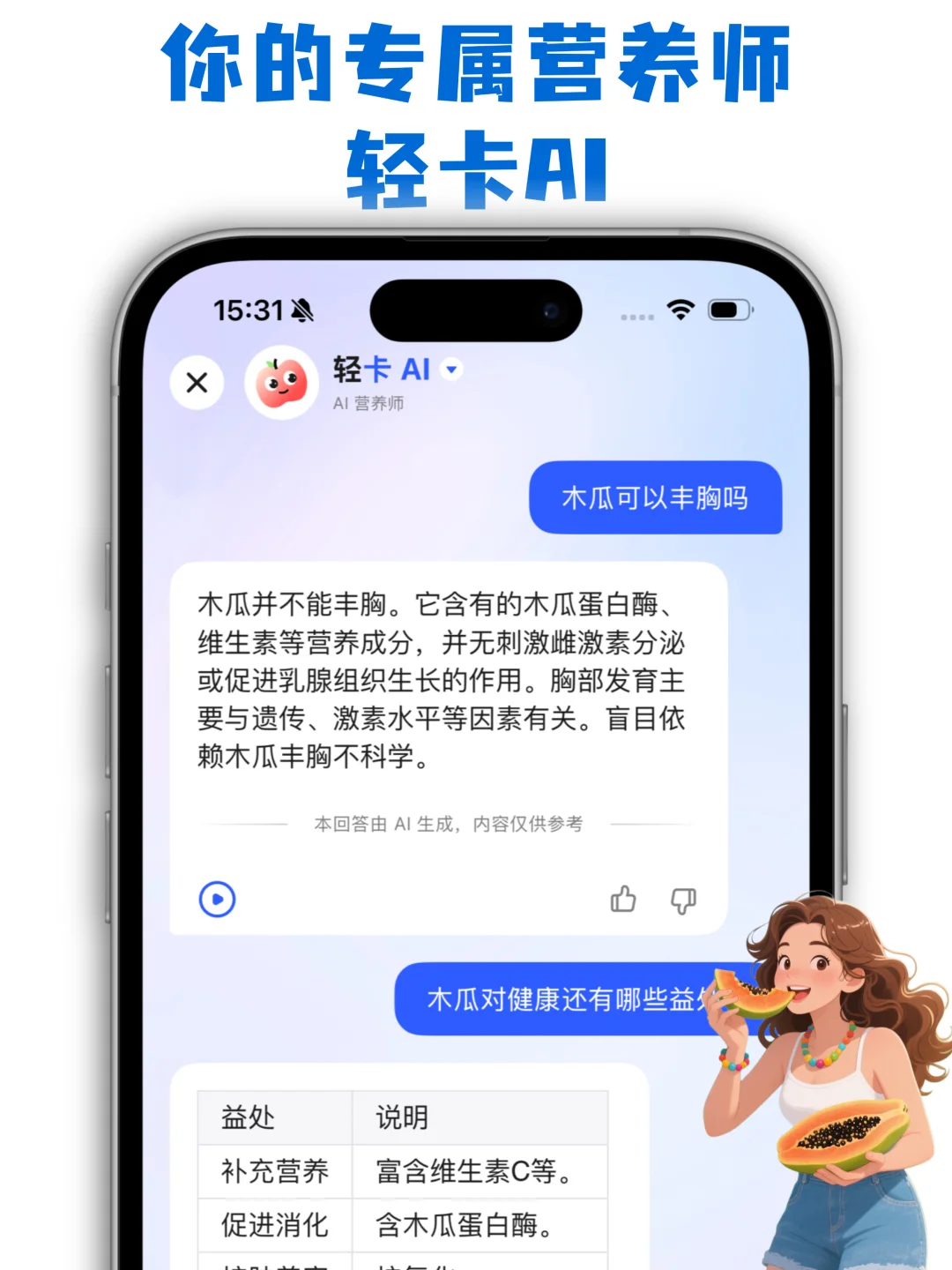 异地男友,让我多吃木瓜…