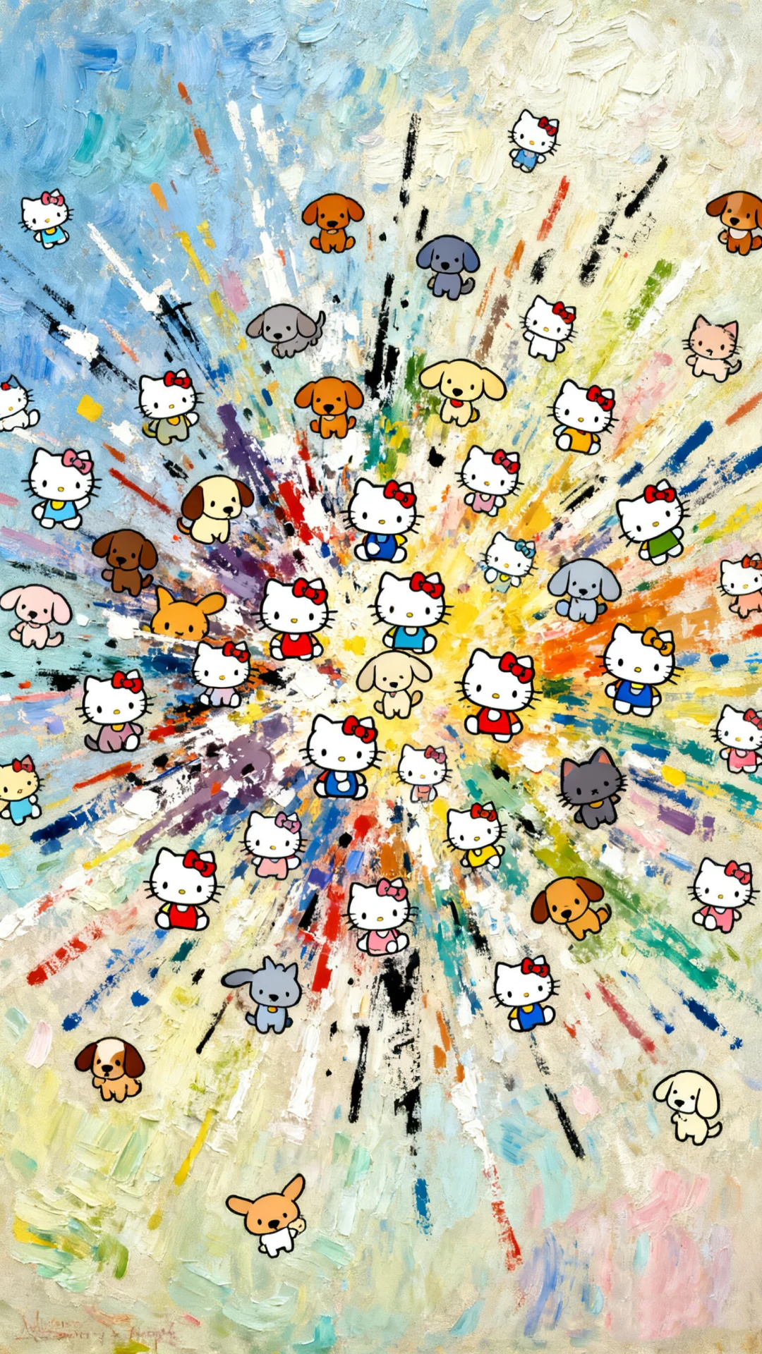 WeChat｜爆炸Kitty手机壁纸全屏