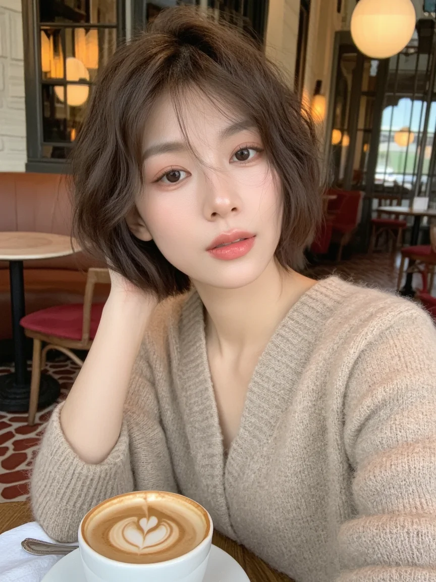 短发的魅力，真的太美了