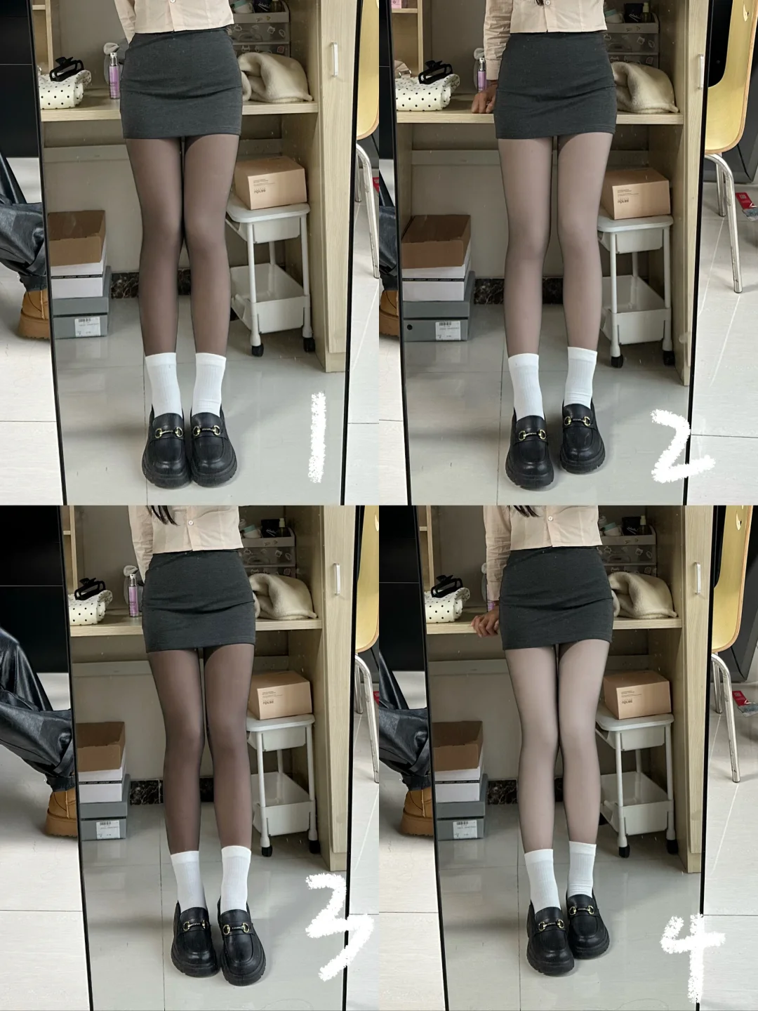 女大一个月买了四条加绒黑丝!进来避雷!!