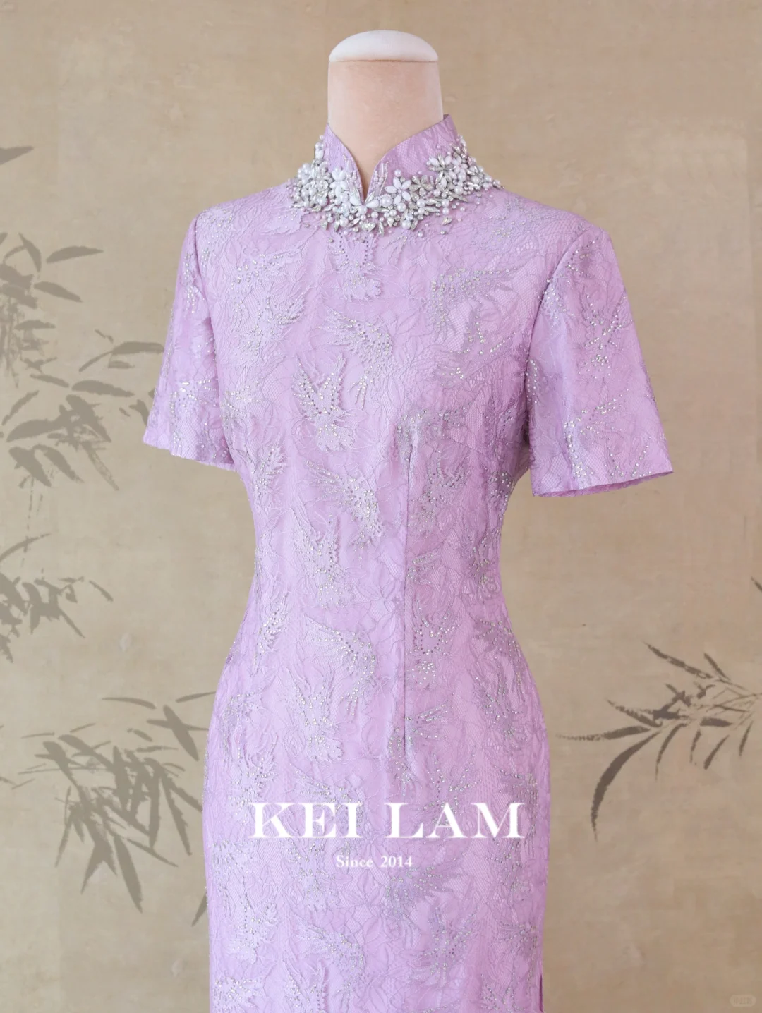 KEI LAM✖️闫妮|妩媚醉人粉紫旗袍亮相王牌💕