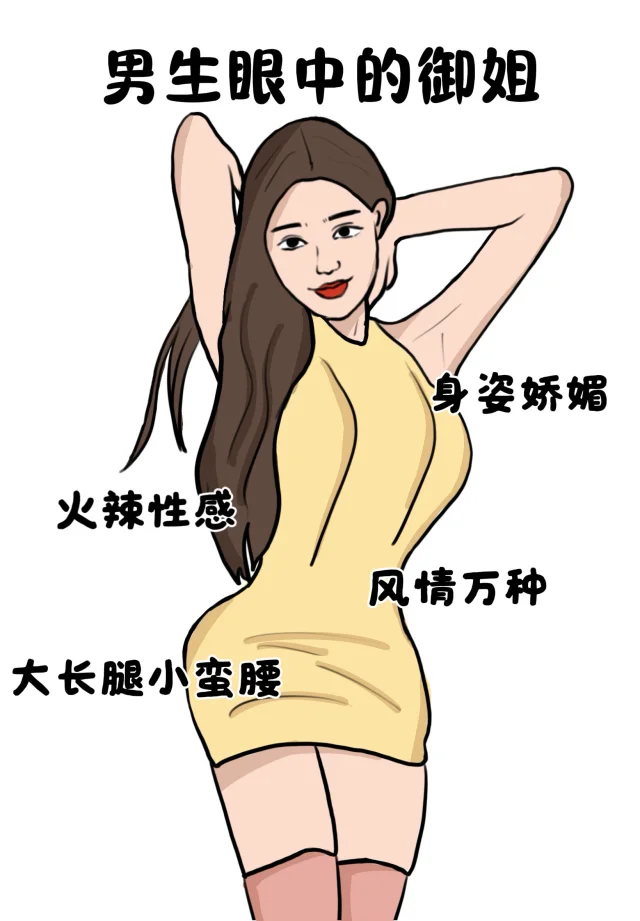男生眼中的御姐vs女生眼中的御姐