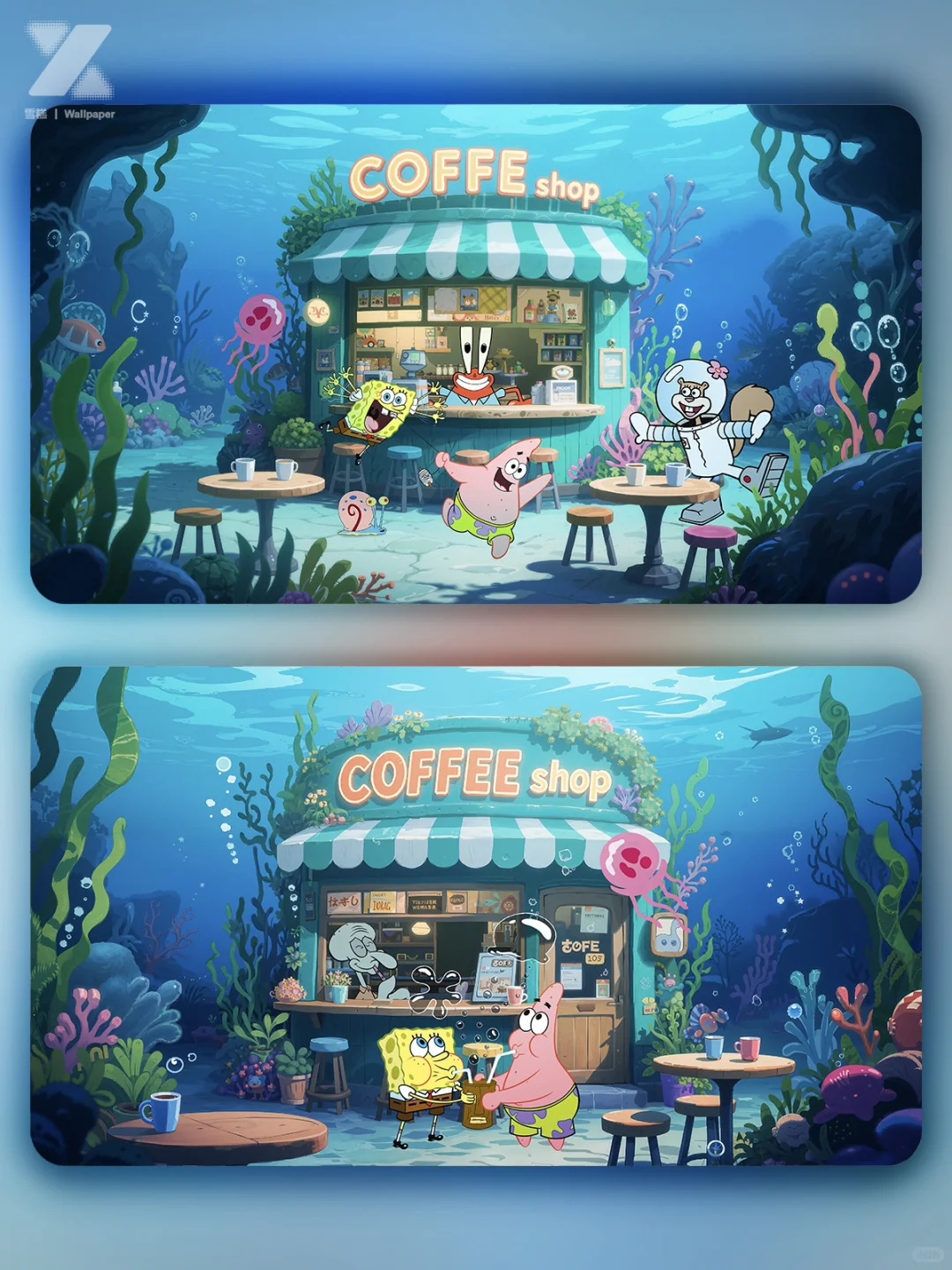 海绵宝宝的深海咖啡店营业啦✨~095