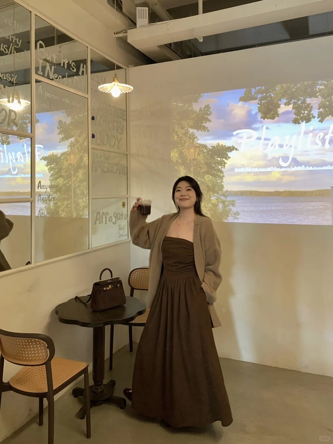 微胖穿搭|165 135斤|秋冬同色系约会穿搭!