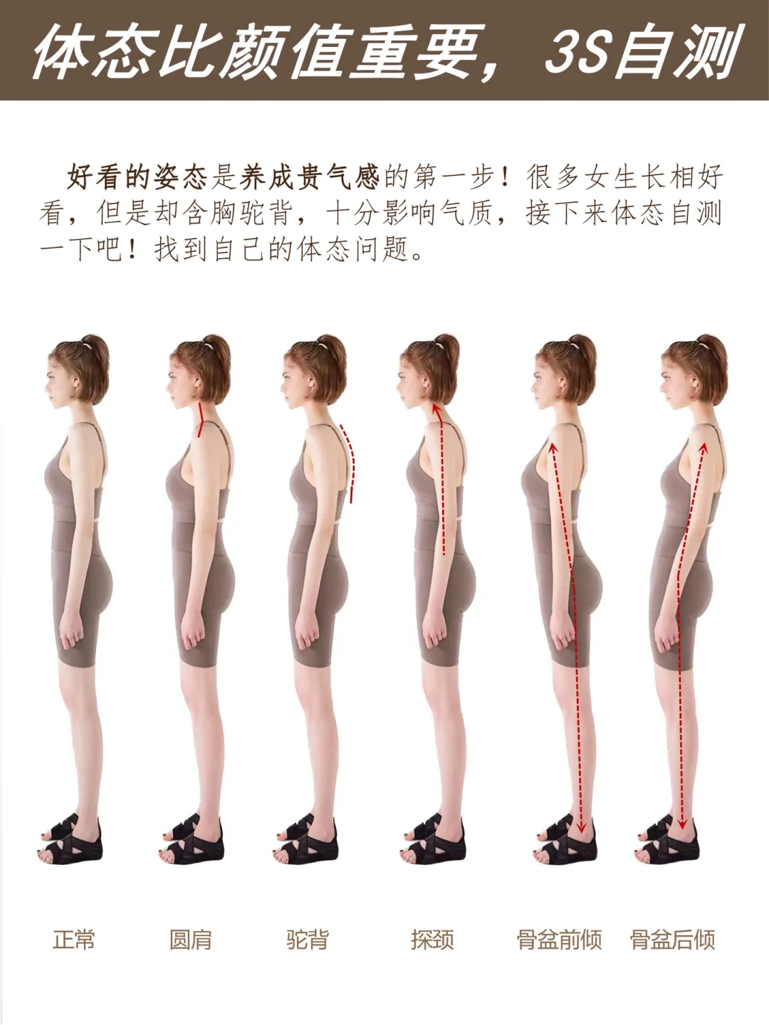 体态真的比长相重要呀‼️每天必练黄金动作