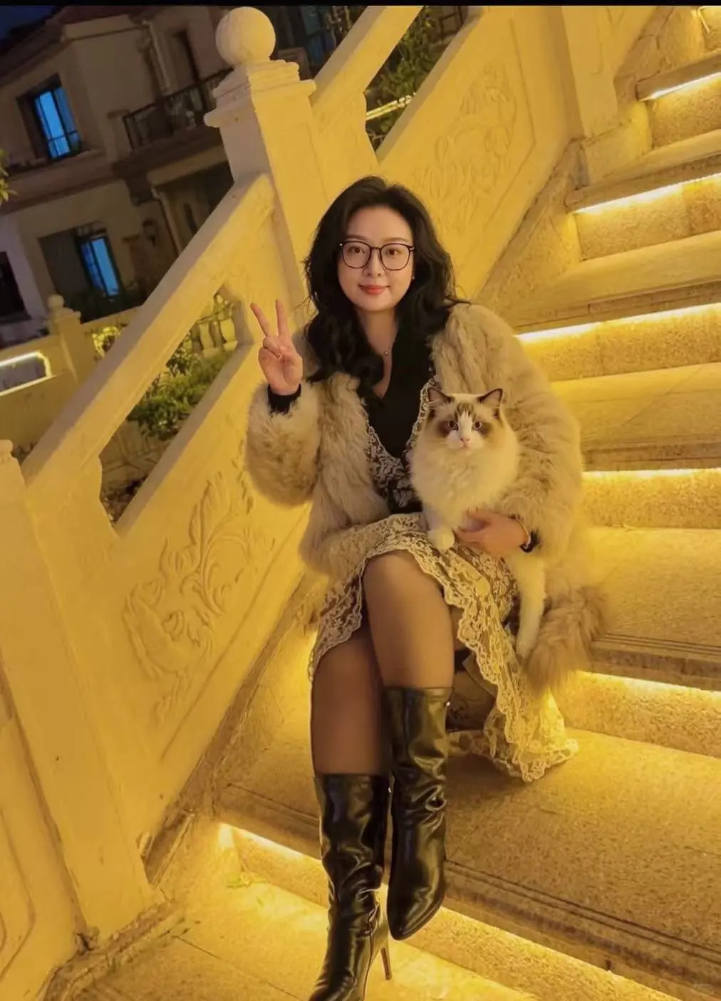 御姐微胖,成熟女人,优雅知性女人皮草