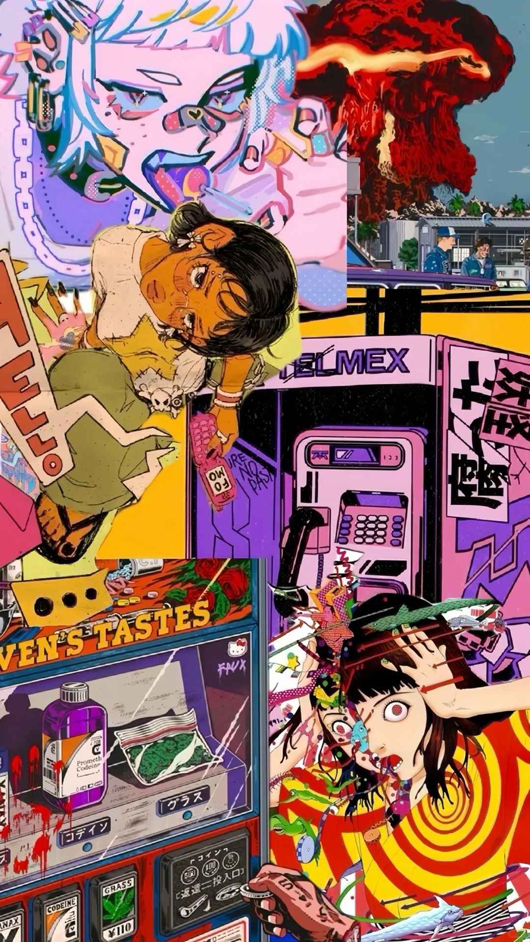 📜🎧*・美式拼贴风壁纸🕶️꙳ * ✰