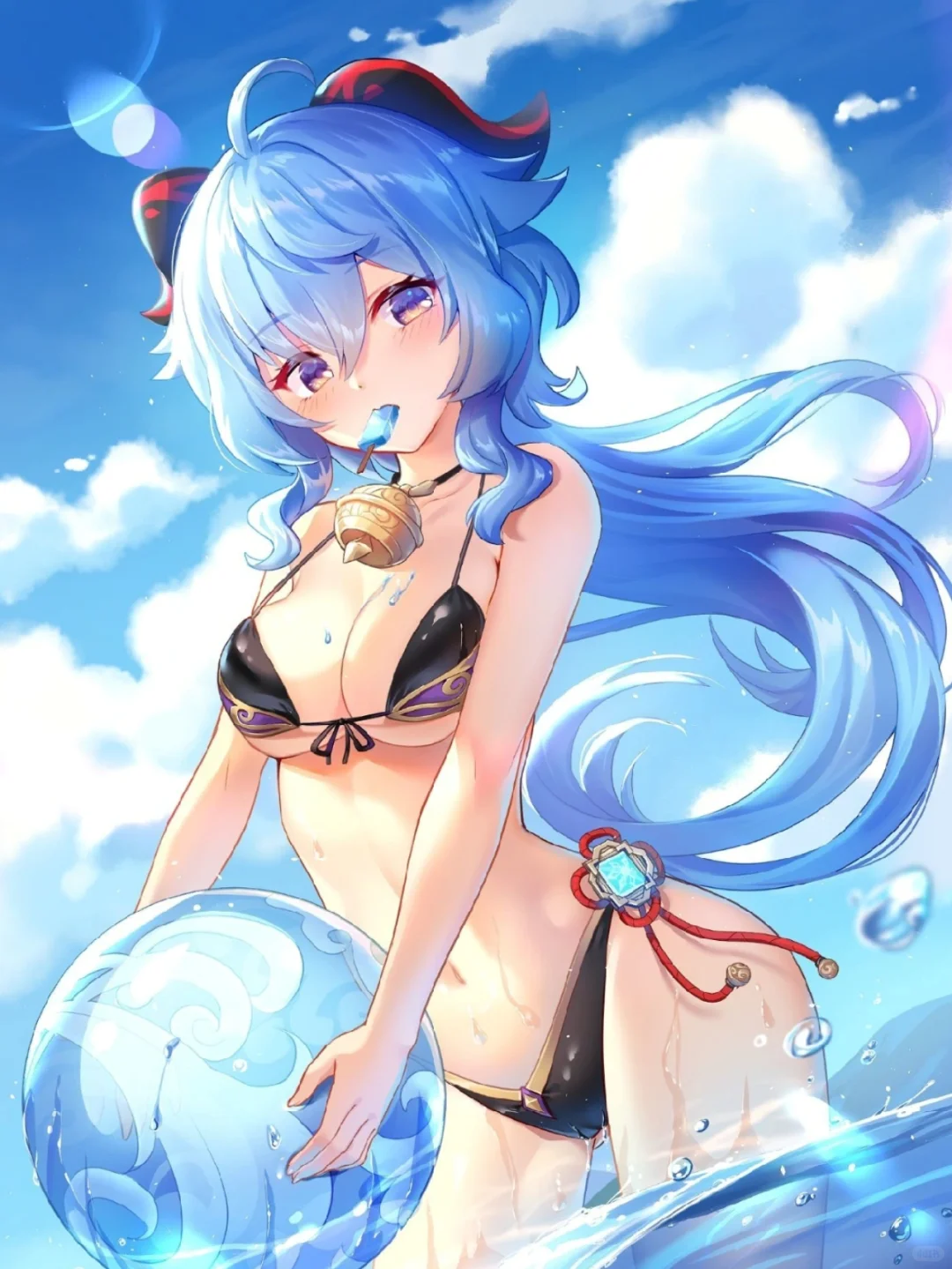 夏日泳装甘雨