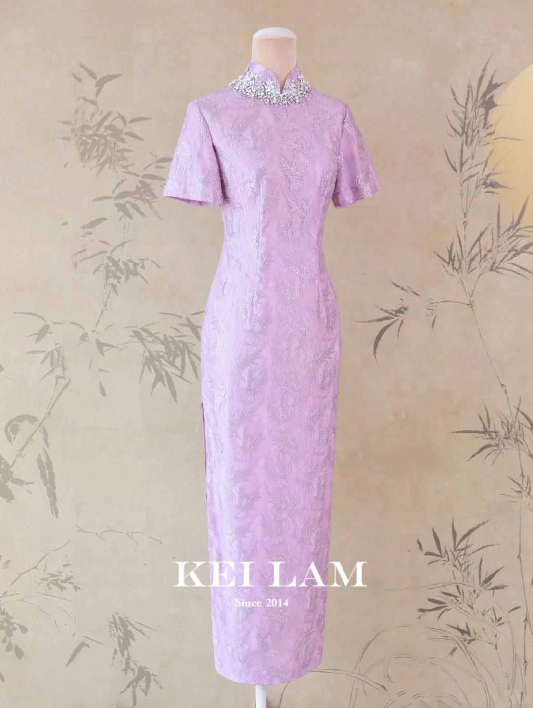 KEI LAM✖️闫妮|妩媚醉人粉紫旗袍亮相王牌💕