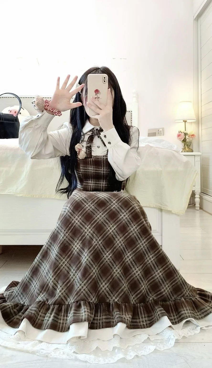 151|才100多💰温柔格纹连衣裙🌷超美啊✨