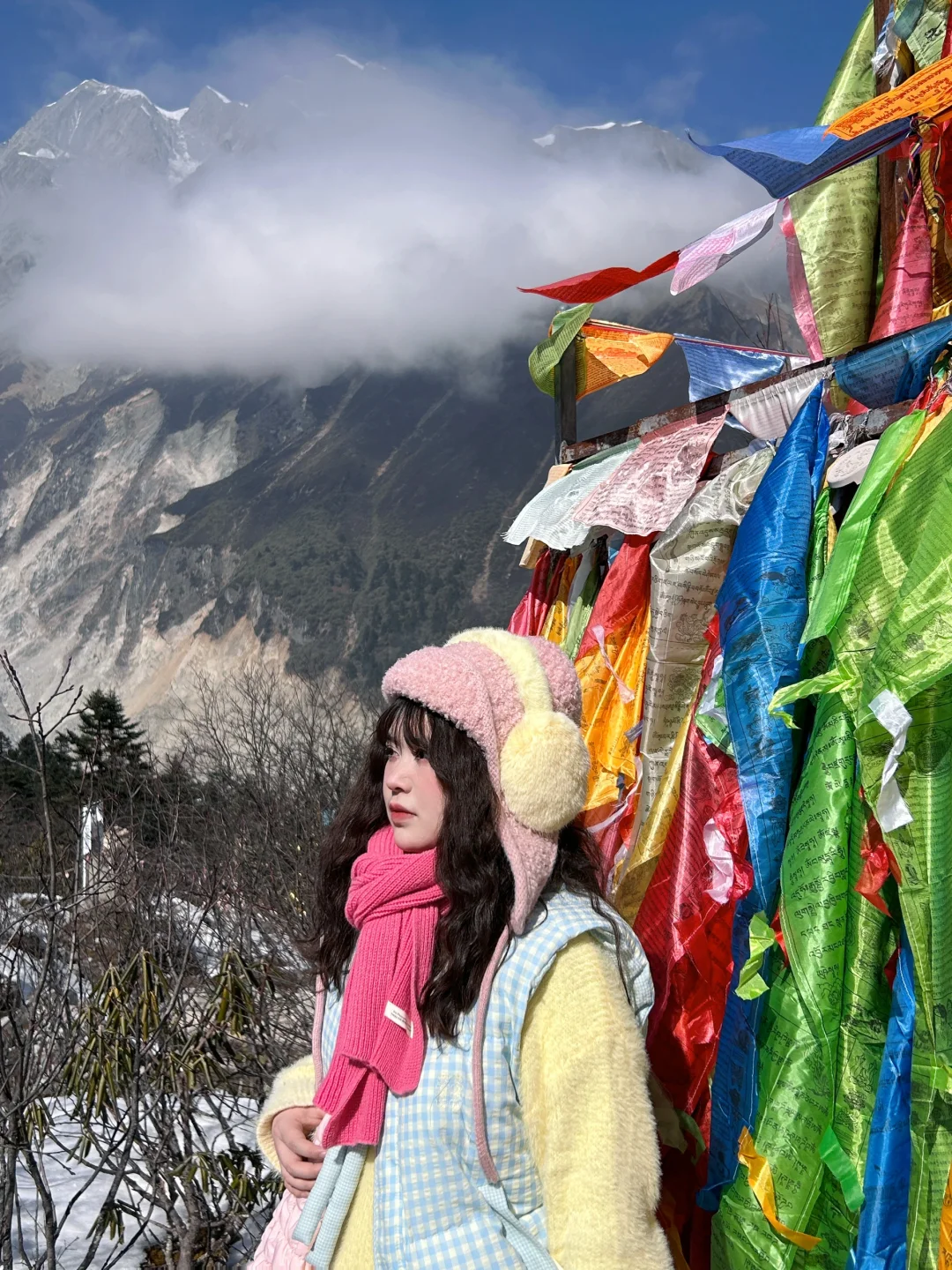 微胖穿搭｜雪山秋冬旅游搭配