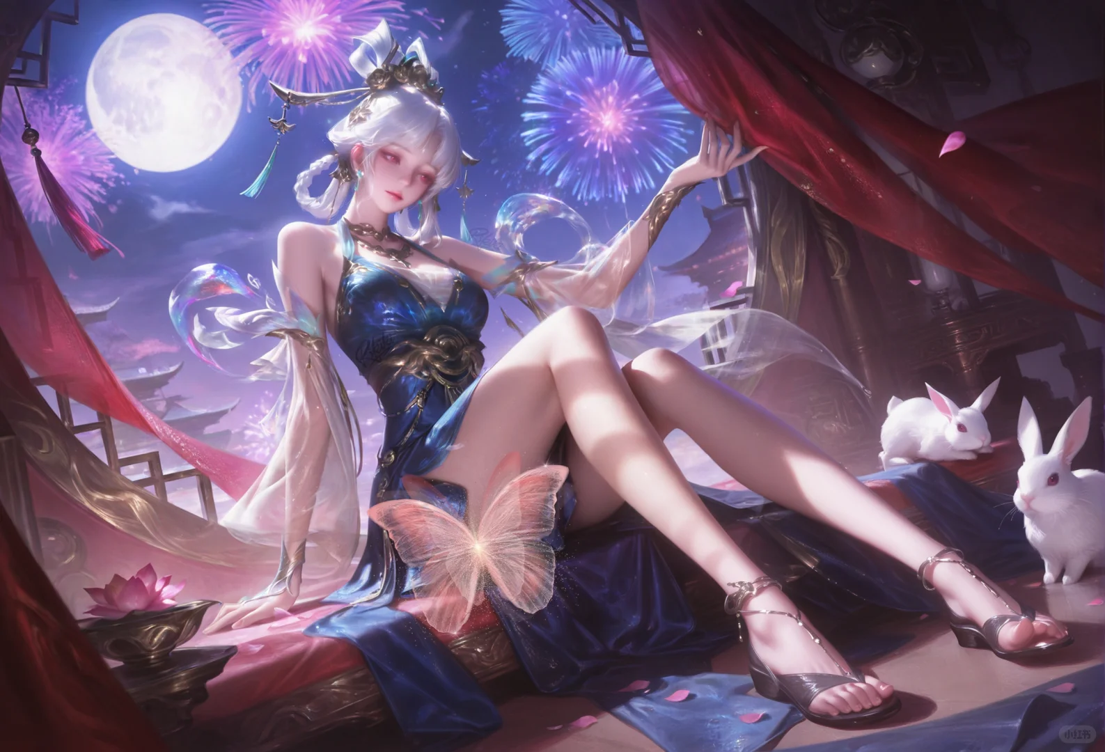 嫦娥落星盏✨听说你也喜欢月亮的清冷(多图