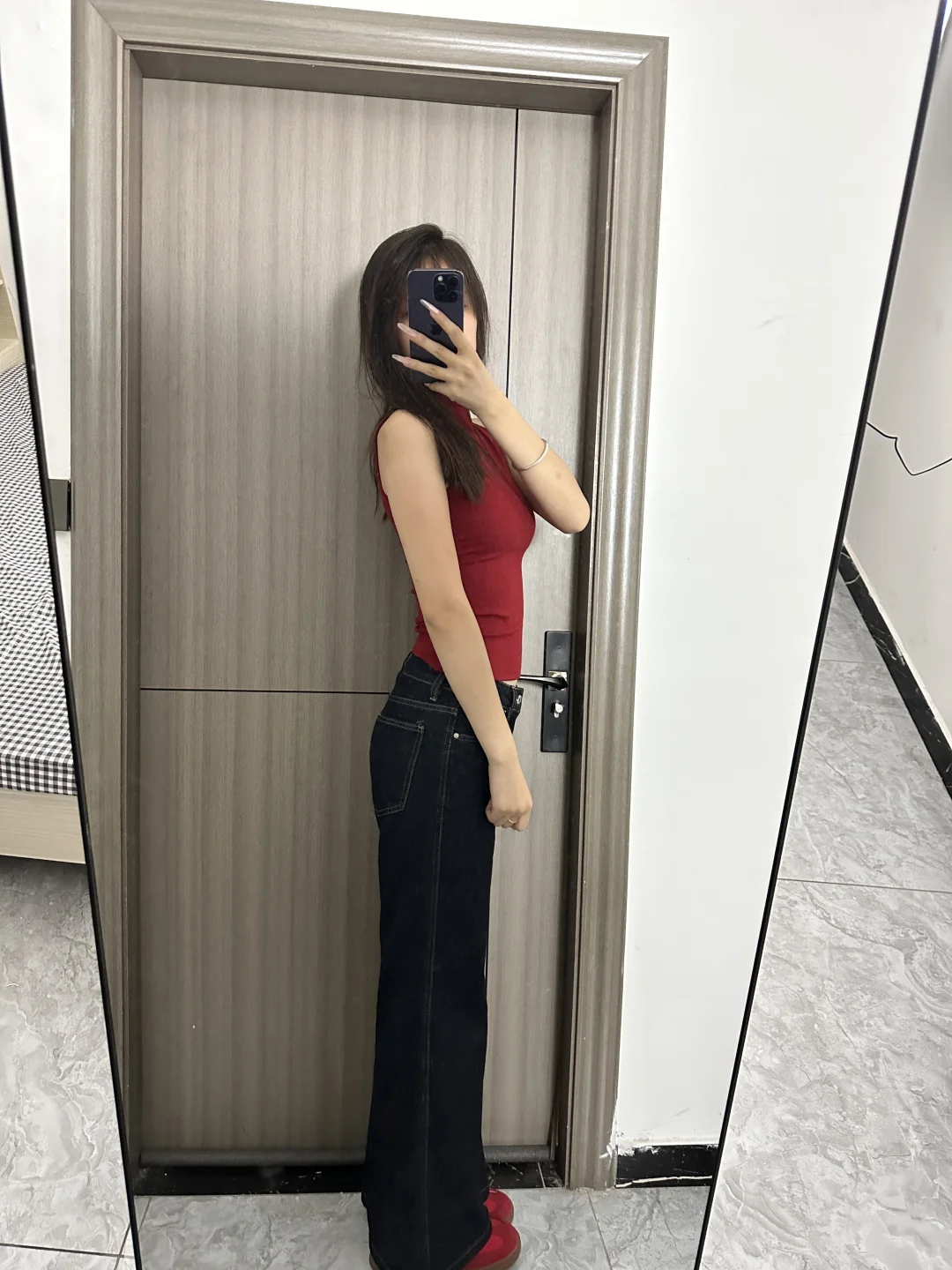 红色好显白啊~