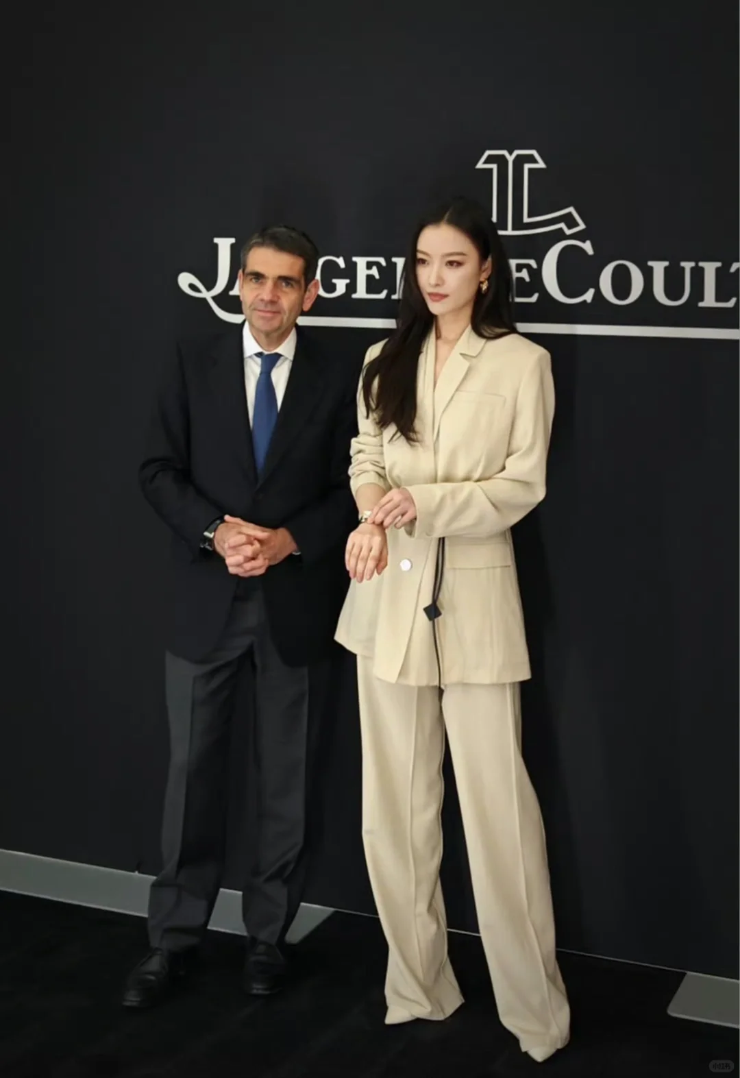 倪妮 Lanvin2025早春系列 卡其色套装西装杀