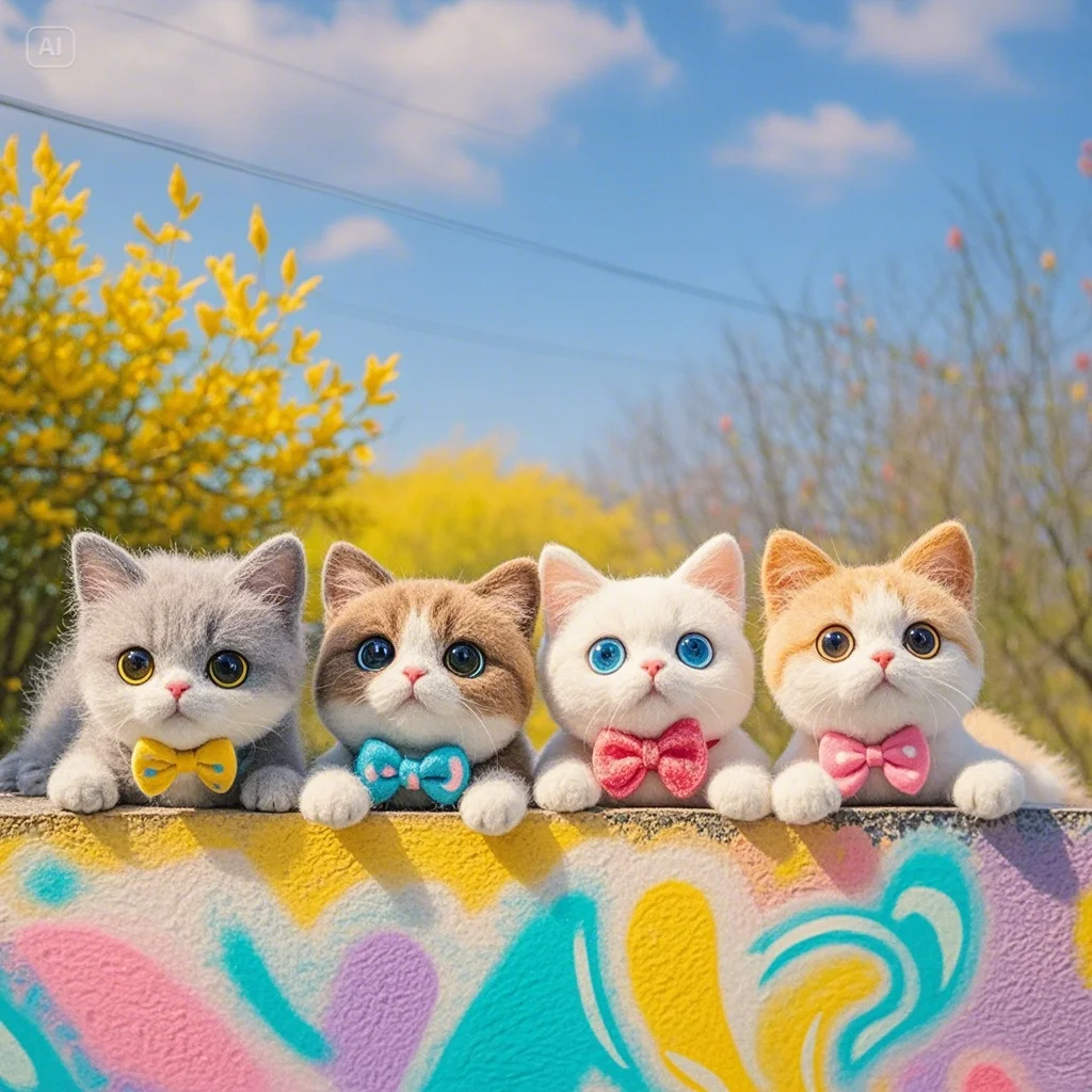 一群爱凑热闹的小猫咪🐱