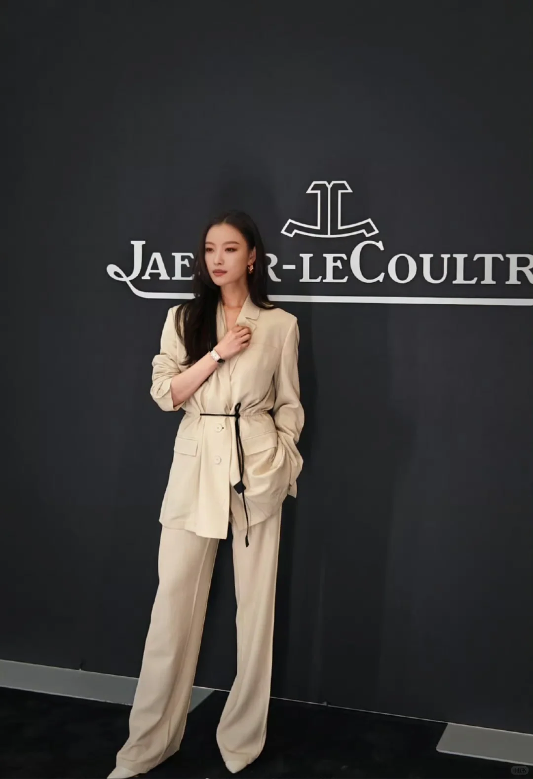 倪妮 Lanvin2025早春系列 卡其色套装西装杀