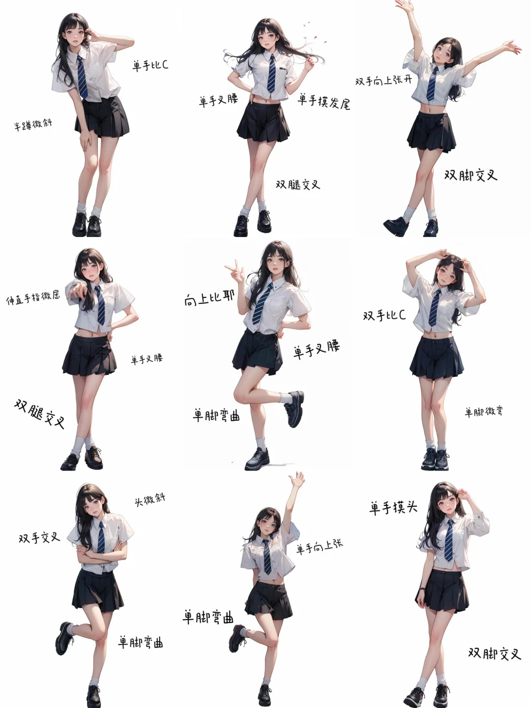 分享万能辣妹拍照姿势,拍出你的活力气息!