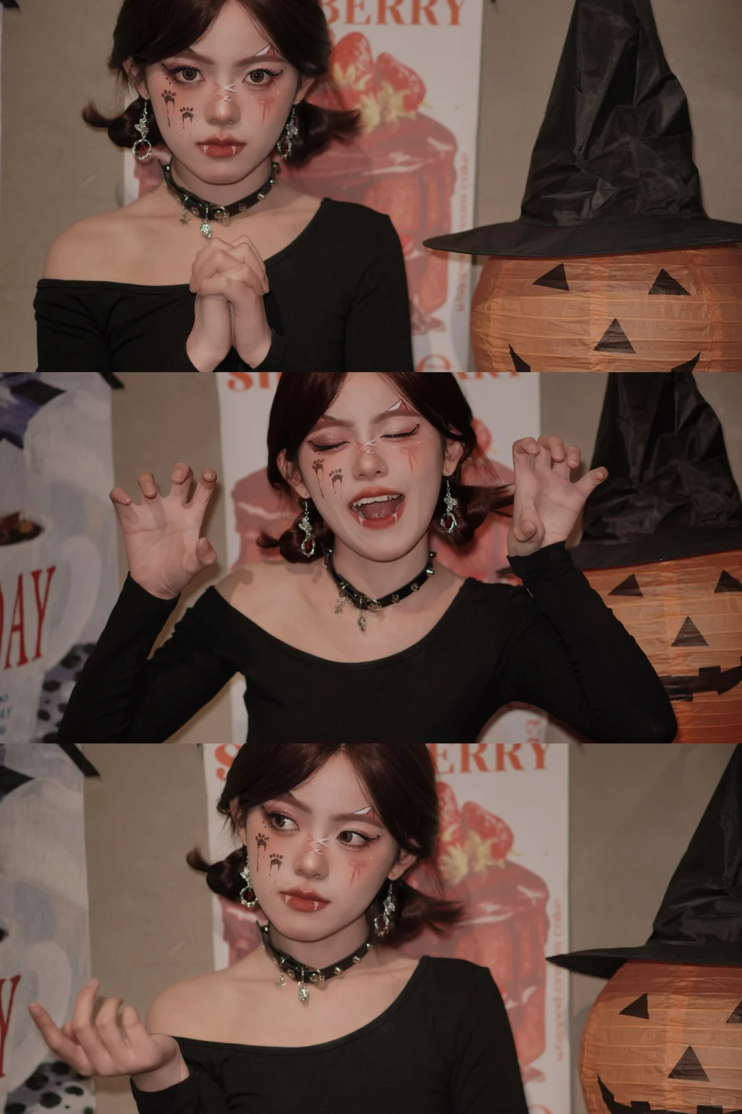 ˚₊‧ ✞ 𓆩ℌ𝔞𝔩𝔩𝔬𝔴𝔢𝔢𝔫𓆪 ‧₊˚ 小猫惡魔
