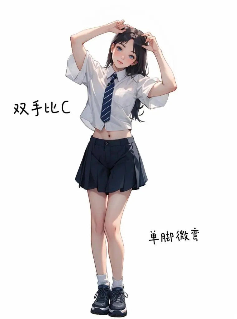 分享万能辣妹拍照姿势,拍出你的活力气息!