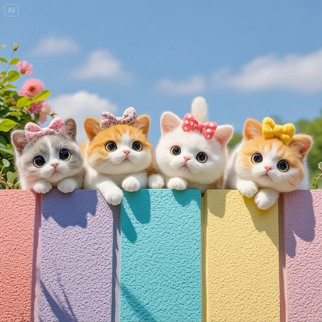 一群爱凑热闹的小猫咪🐱