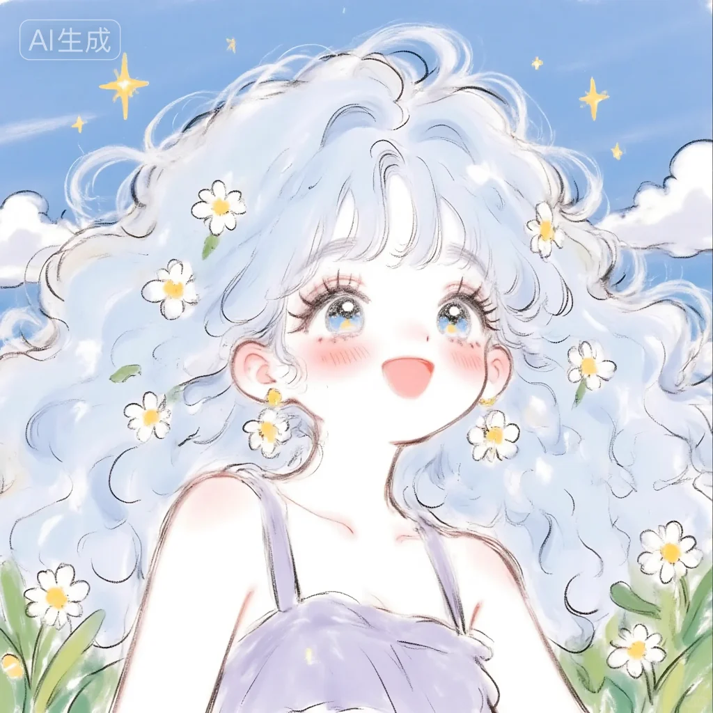 头像 | 天使般的蓝色女孩,太美了~