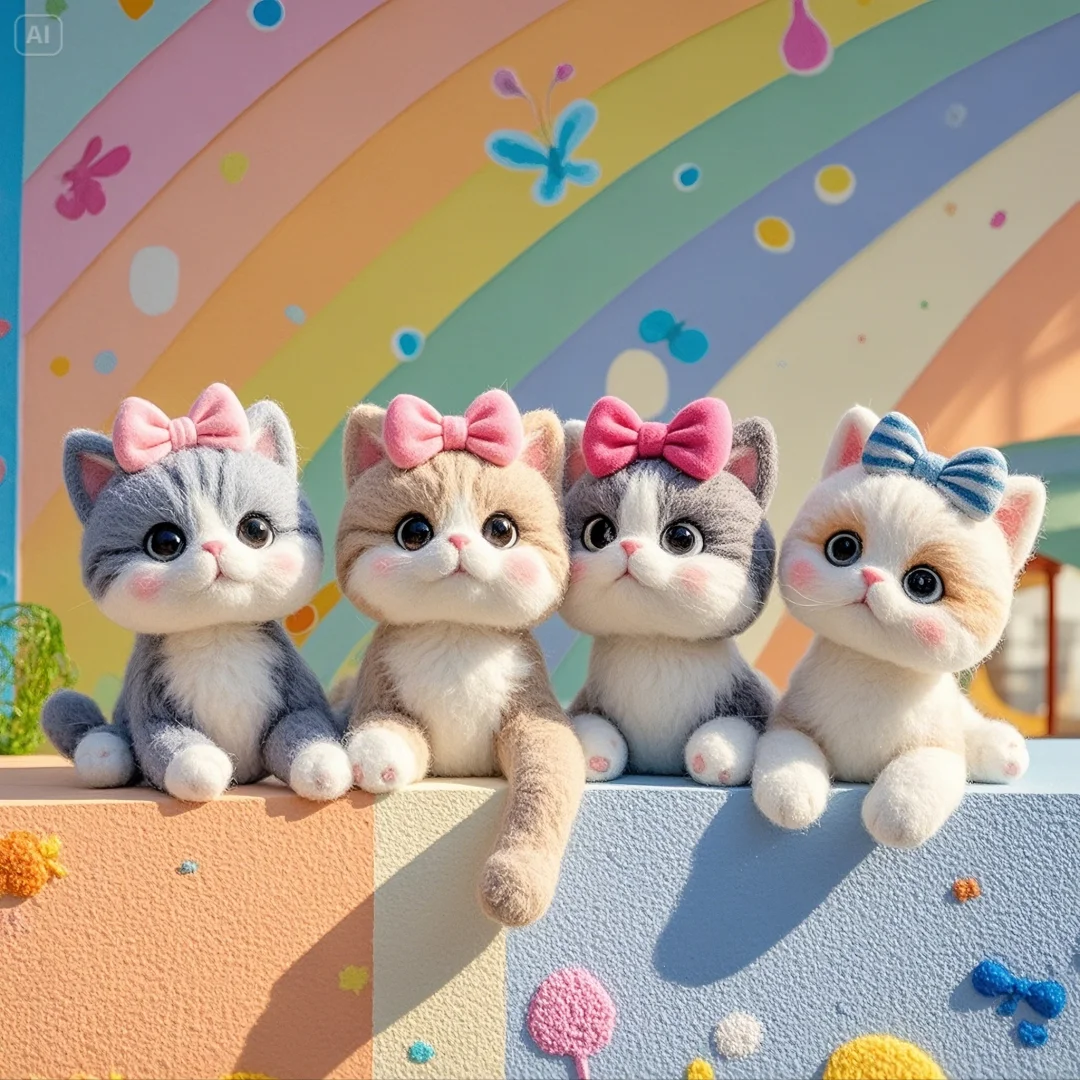 一群爱凑热闹的小猫咪🐱