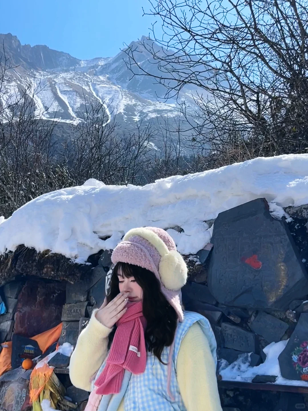 微胖穿搭|雪山秋冬旅游搭配