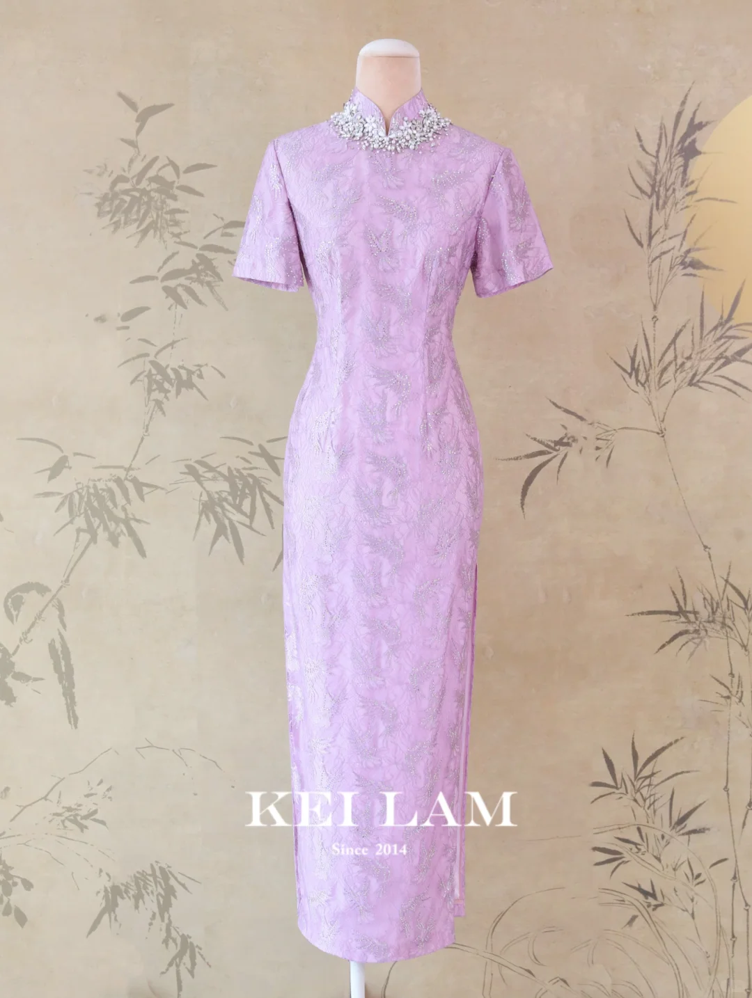 KEI LAM✖️闫妮|妩媚醉人粉紫旗袍亮相王牌💕