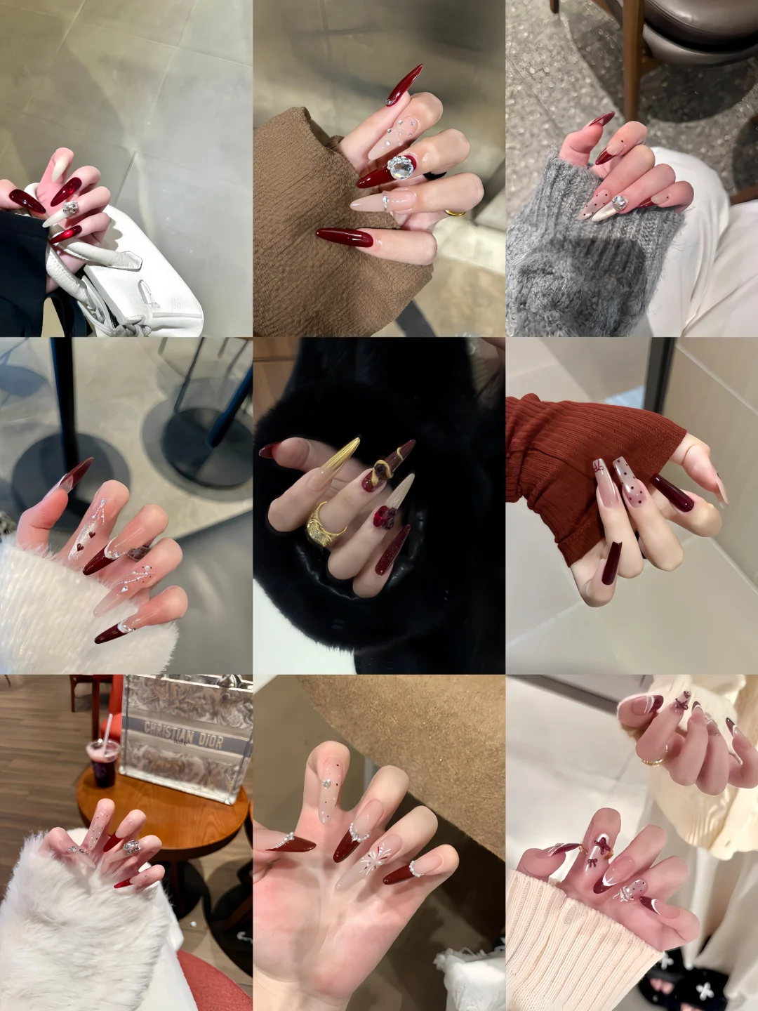 新年氛围感美甲合集💗好显白呀✨