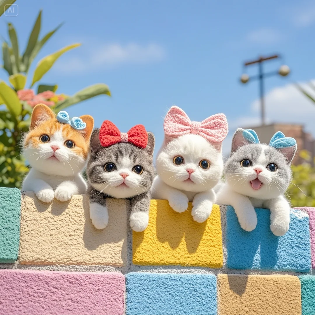 一群爱凑热闹的小猫咪🐱