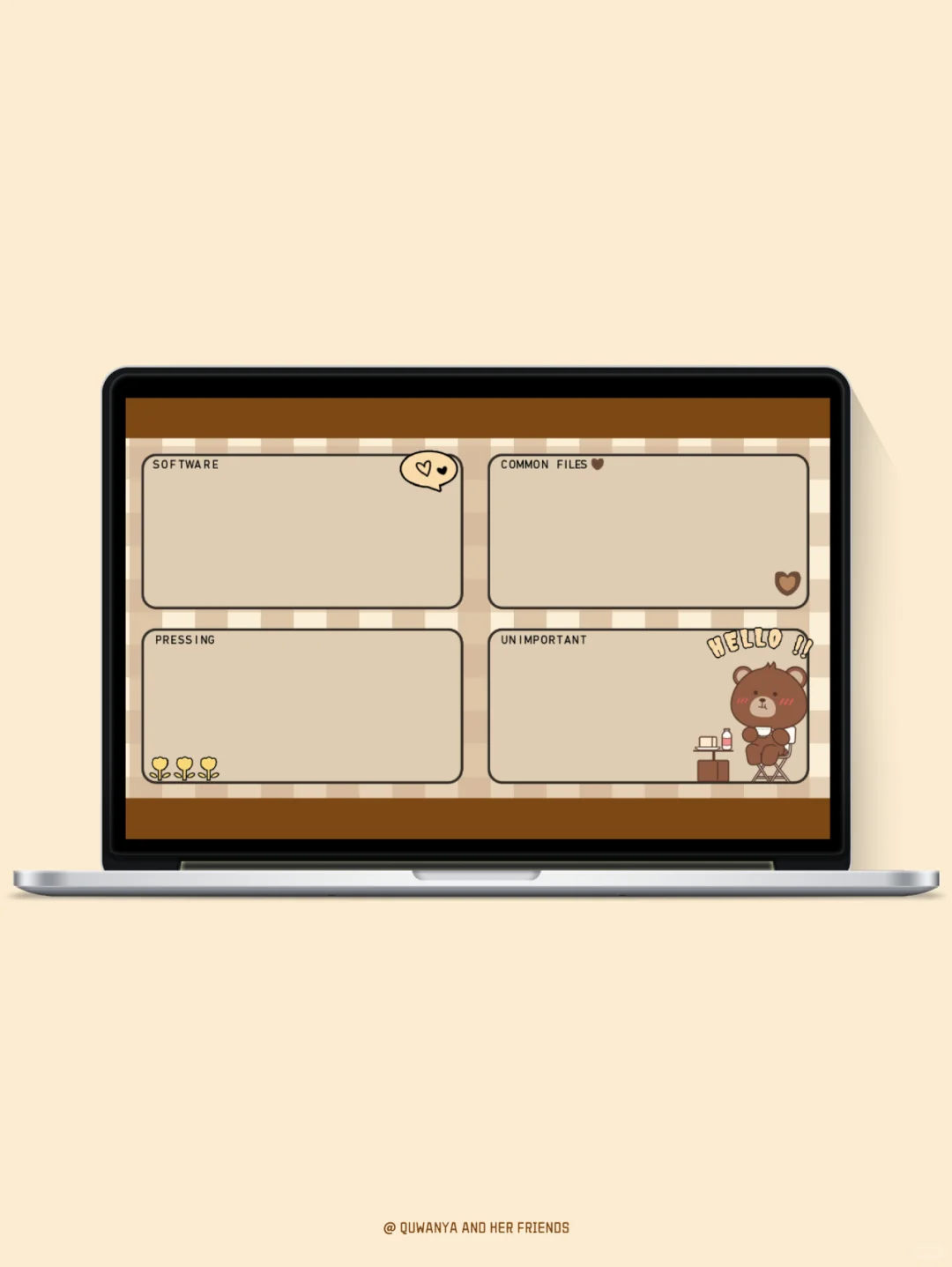 电脑壁纸 ｜Bread Talk ｜棕色系复古壁纸