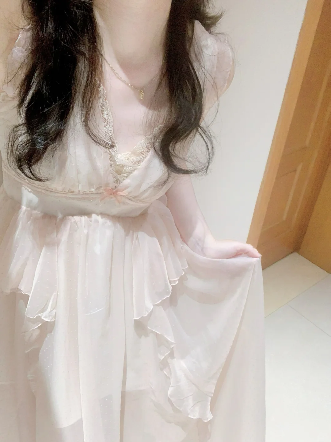 软柔杏仙仙天丝重工裙裙🧺˚ ༘🥛ˎˊ˗