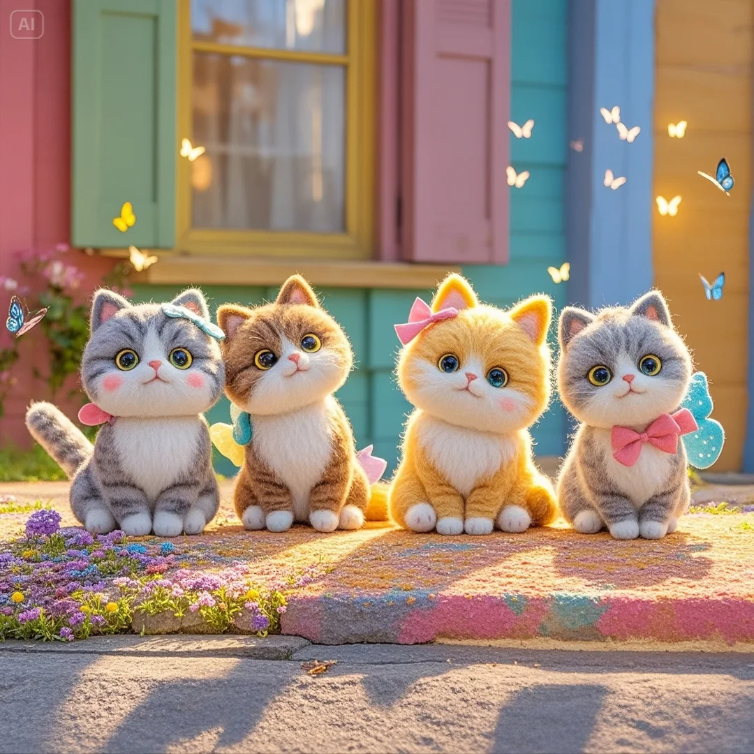 一群爱凑热闹的小猫咪🐱