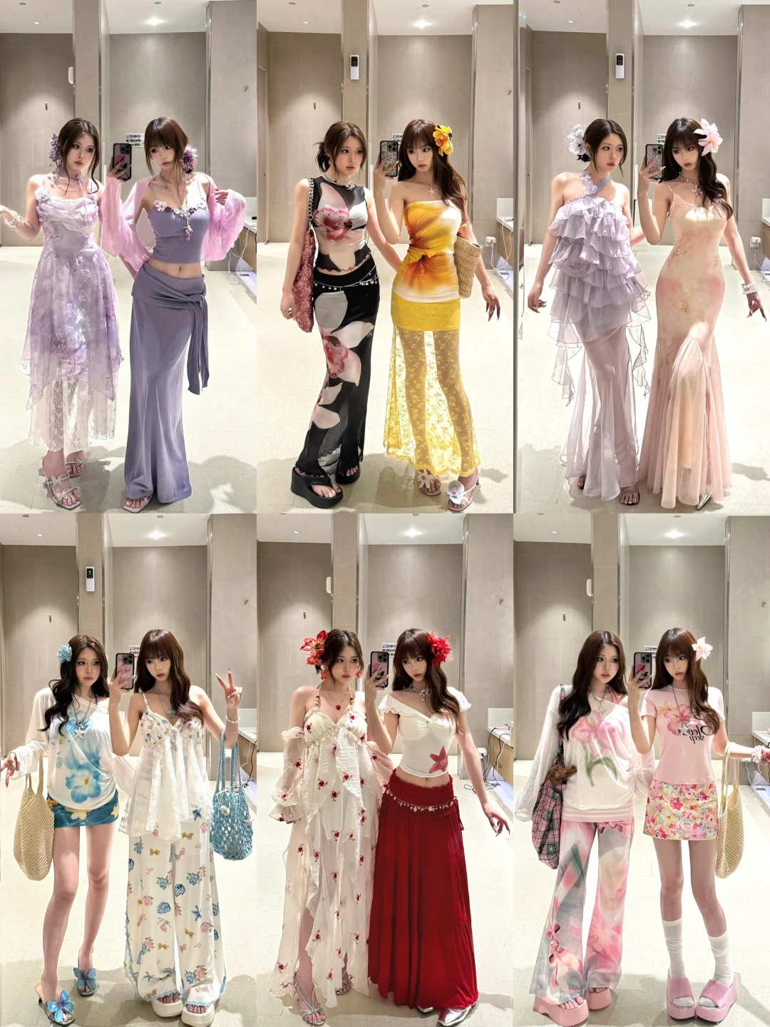 36组穿搭分享|旅游日常甜系酷系穿搭分享