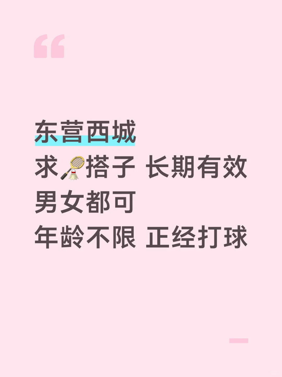 求羽毛球搭子