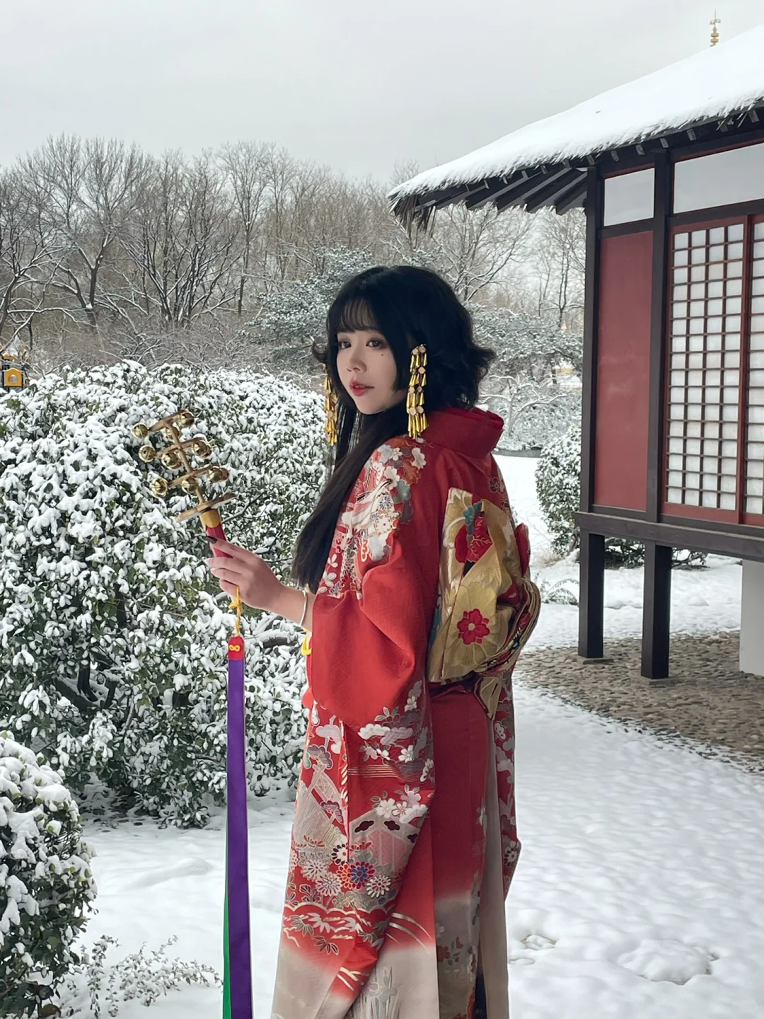 Kagura. 她本是这大雪降生的神女