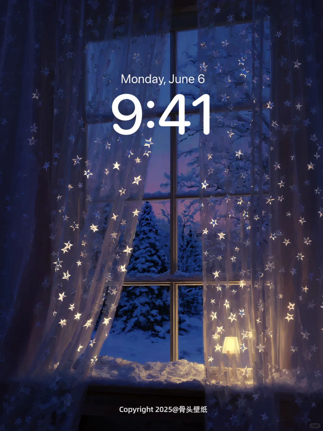 雪花落满枝头星星都藏在纱帘里了329