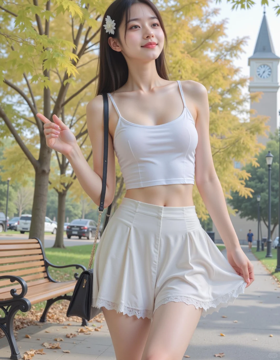 ✨解锁校园甜妹风💕 백褶裙绝绝子!