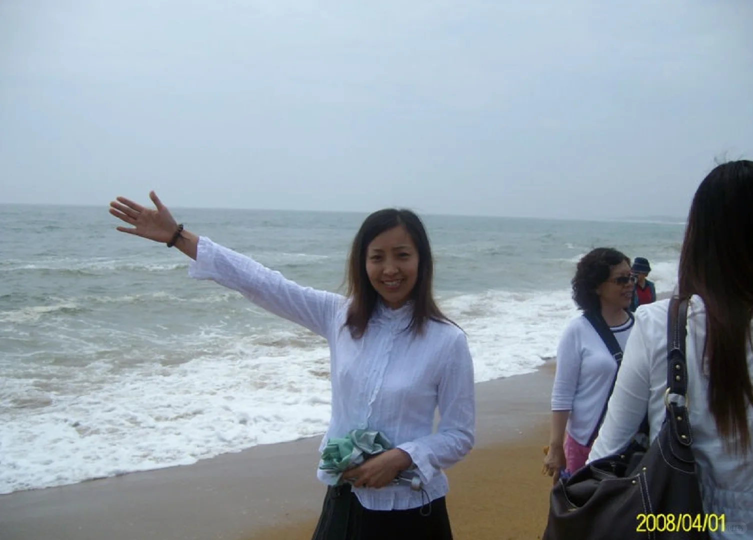 老照片,海边拍摄之反差熟女(166/300)