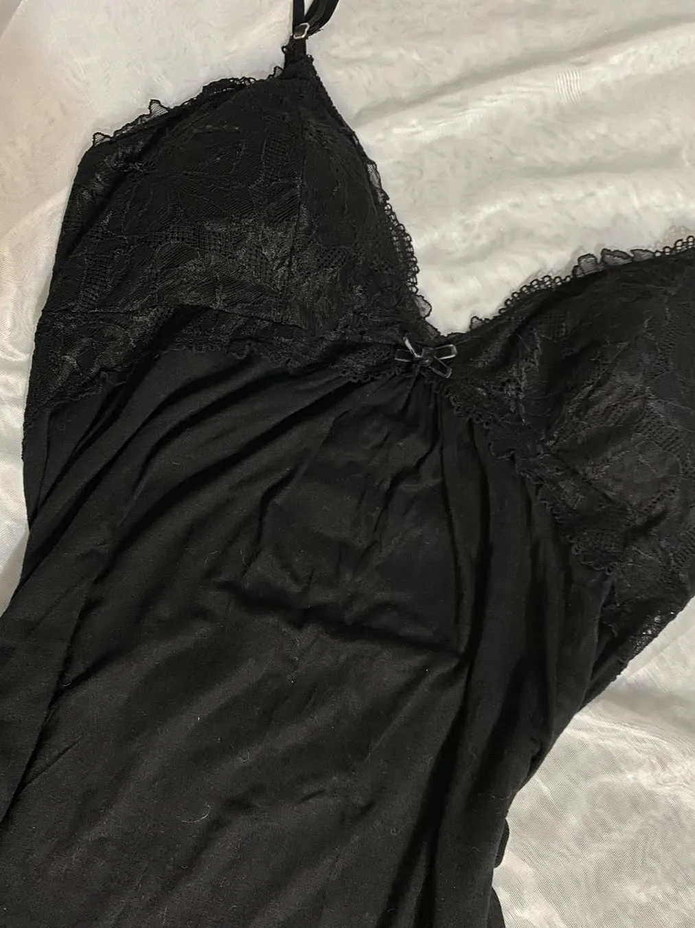黑色蕾丝吊带连衣裙🎀Vintage 古着