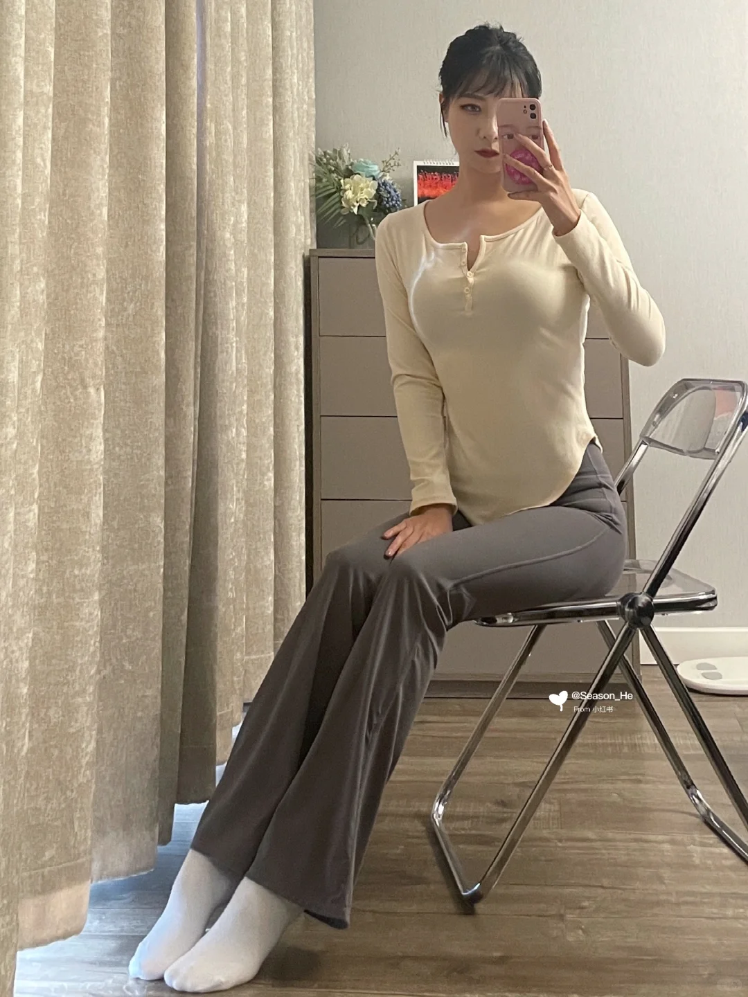 168/108斤 瑜伽服穿搭 今天是元气姐姐