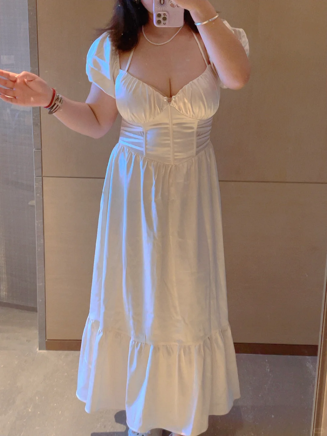 70G出游OOTD|微胖复古油画裙!
