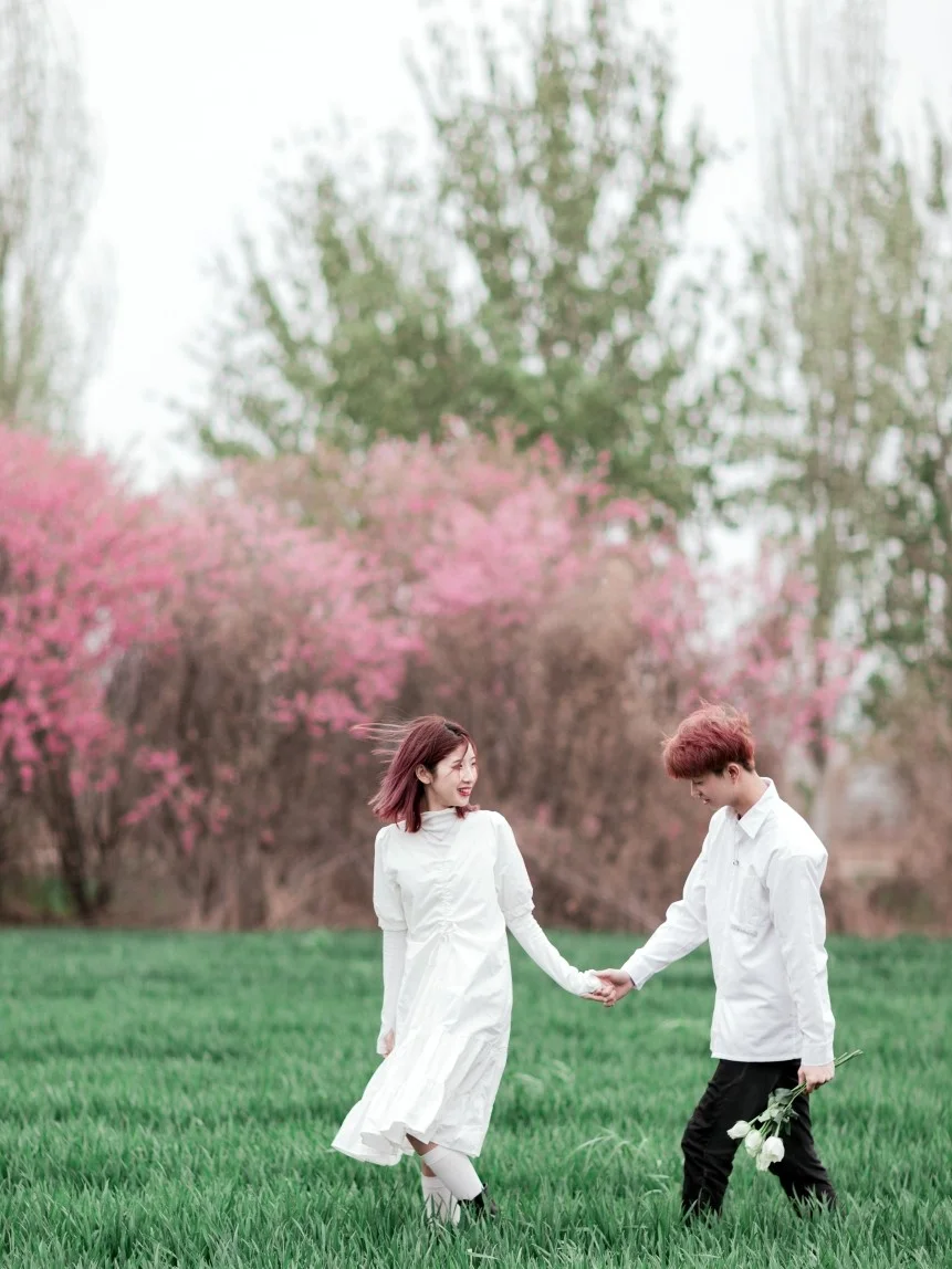 邯郸外景日系小清新情侣写真甜茶摄影