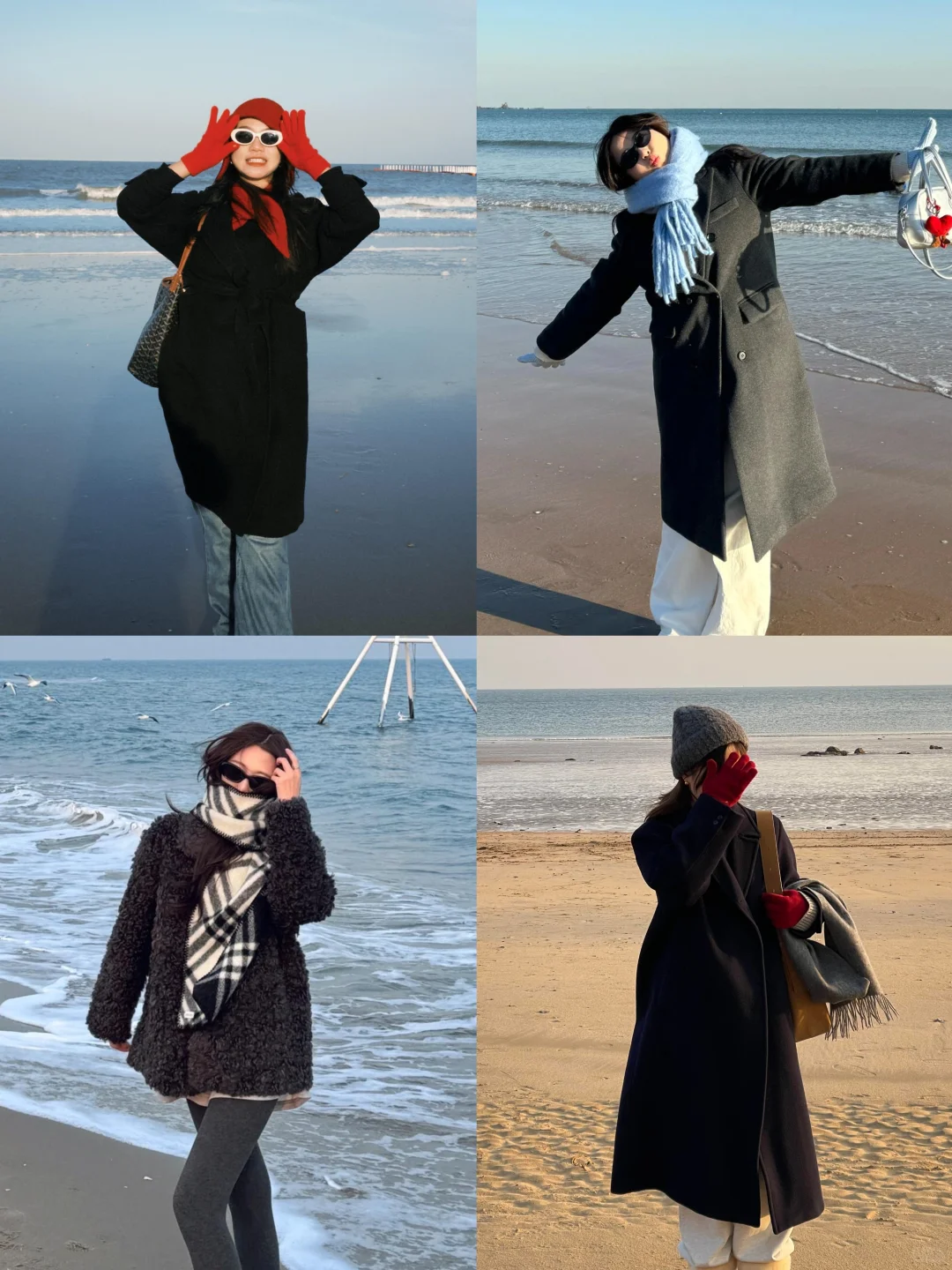 预习！冬天海边拍照📸氛围感～～