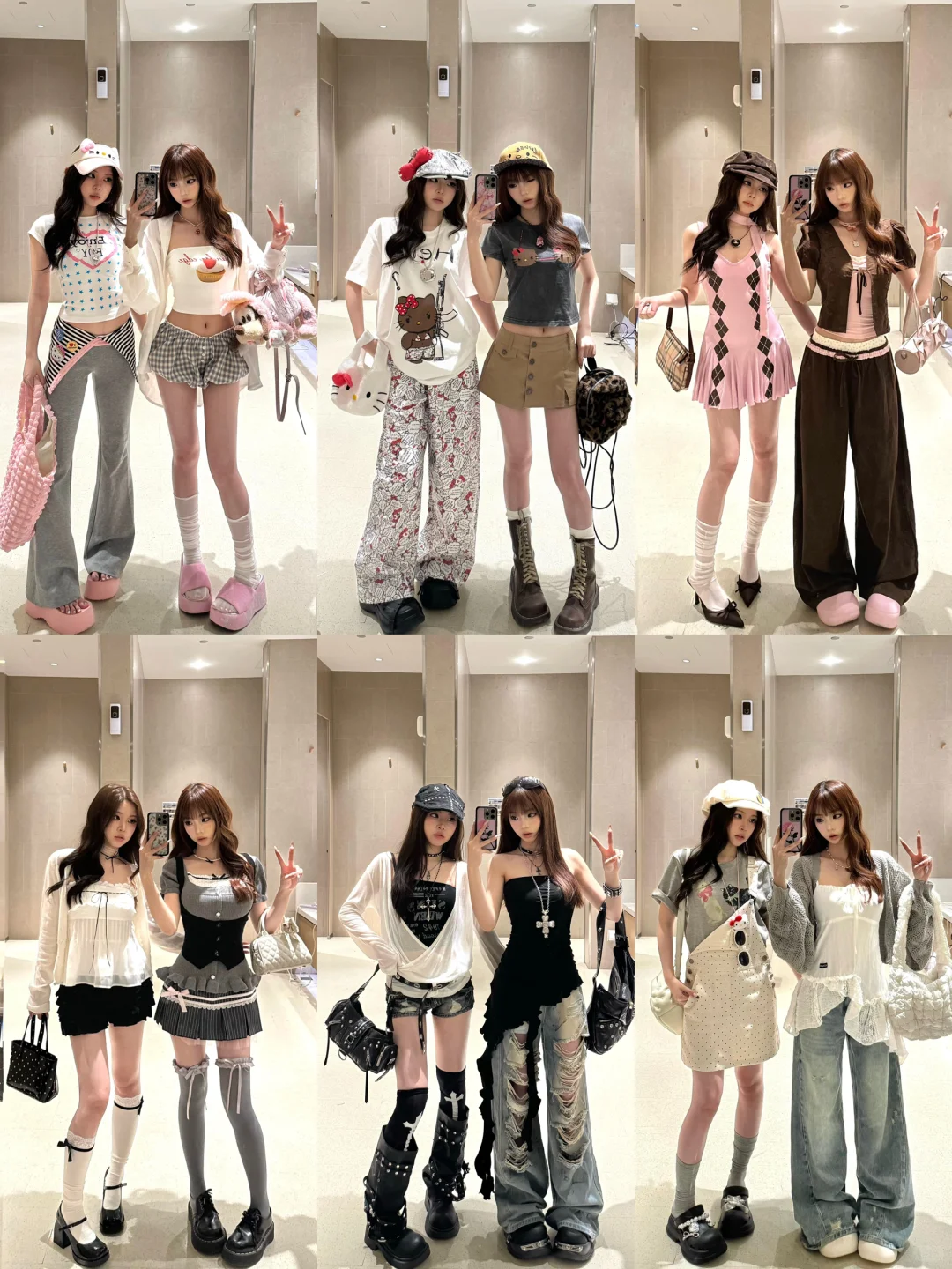 36组穿搭分享|旅游日常甜系酷系穿搭分享